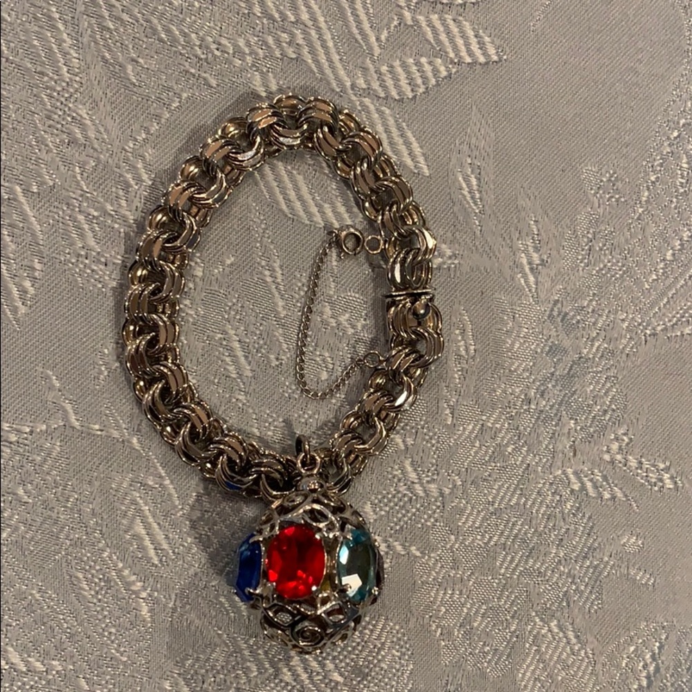 Rhythm sterling vintage charm bracelet